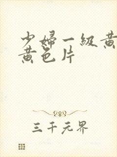 少妇一级黄色特黄色片