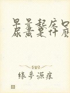 早晨起床口苦,尿黄是什么原因