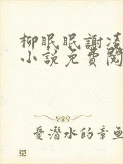 柳眠眠谢凌渊的小说免费阅读