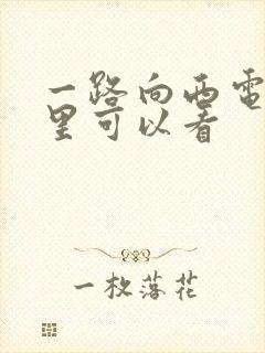 一路向西电影哪里可以看