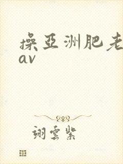 操亚洲肥老熟女av