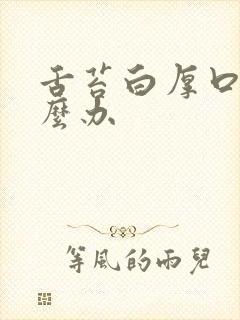 舌苔白厚口臭怎么办