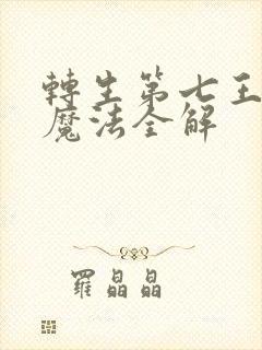 转生第七王子的魔法全解