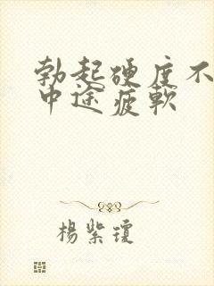 勃起硬度不够 中途疲软封面