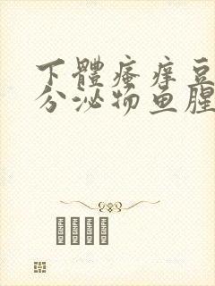 下体瘙痒豆腐渣分泌物鱼腥味