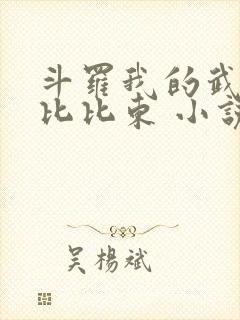 斗罗我的武魂是比比东 小说