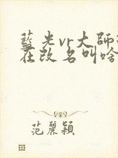 蓝光vr大师现在改名叫啥