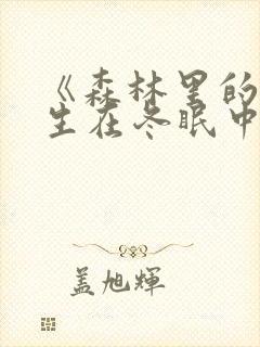 《森林里的熊先生在冬眠中》