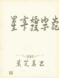 男方婚内出轨并生下孩子犯法吗