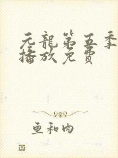 元龙第五季在线播放免费