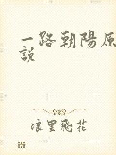 一路朝阳原著小说