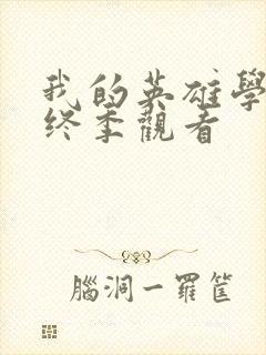 我的英雄学院最终季观看