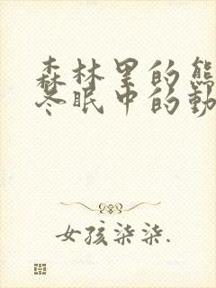 森林里的熊先生冬眠中的动漫