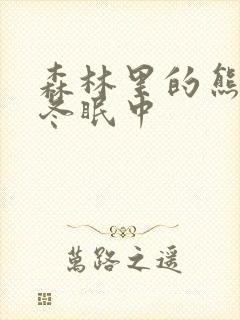 森林里的熊先生冬眠中