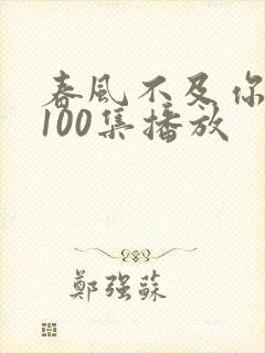 春风不及你短剧100集播放