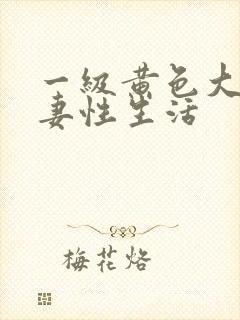 一级黄色大片夫妻性生活