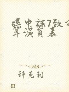 碟中谍7致命清算演员表