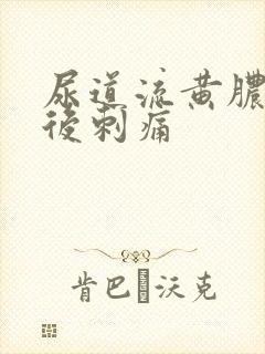 尿道流黄脓小便后刺痛