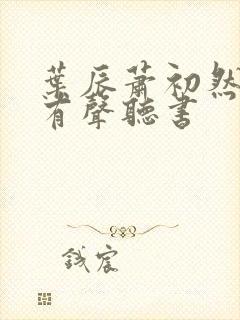 叶辰萧初然小说有声听书