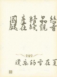 国产精品丝袜美腿在线观看