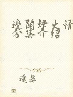 边关烽火情剧情分集介绍