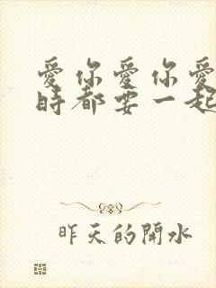 爱你爱你爱你随时都要一起封面