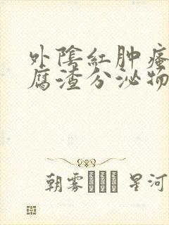 外阴红肿瘙痒豆腐渣分泌物