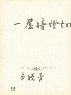 一屋暗灯txt
