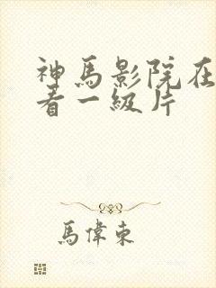 神马影院在线观看一级片封面