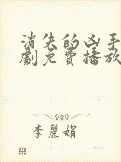 消失的凶手电视剧免费播放宣璐