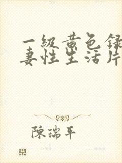 一级黄色录像夫妻性生活片