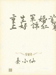 重生军婚首长早上好 锦红鸾