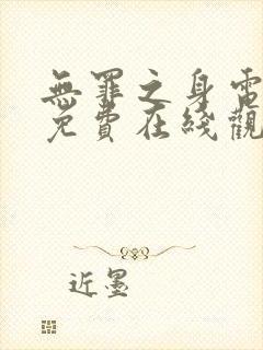 无罪之身电视剧免费在线观看封面