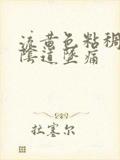 流黄色粘稠液体阴道坠痛