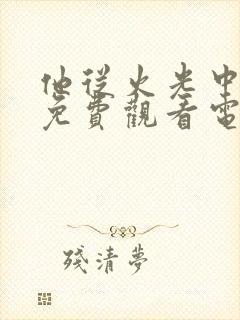 他从火光中走来免费观看电视剧全集