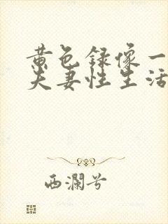 黄色录像一级带夫妻性生活