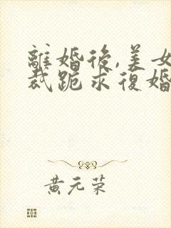 离婚后,美女总裁跪求复婚无弹窗在线阅读