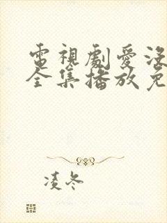 电视剧爱没有错全集播放免费封面