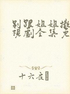 别跟姐姐撒野电视剧全集免费观看