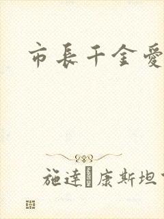 市长千金爱上我封面