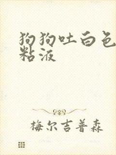 狗狗吐白色泡沫粘液