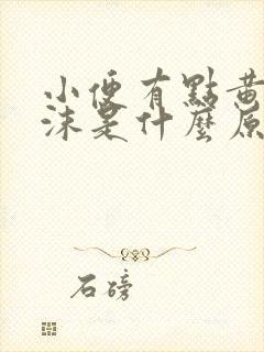 小便有点黄有泡沫是什么原因封面