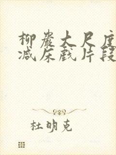 柳岩大尺度无删减床戏片段封面