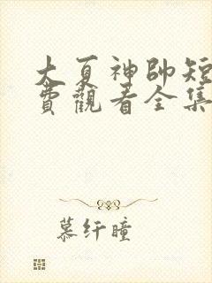 大夏神帅短剧免费观看全集