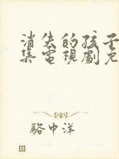 消失的孩子12集电视剧免费观看