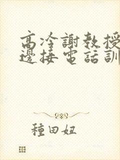 高冷谢教授被罚边接电话训诫文小说