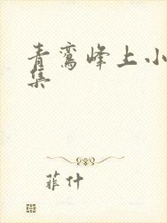 青鸾峰上小说全集封面