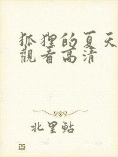 狐狸的夏天免费观看高清