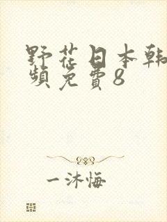 野花日本韩国视频免费8