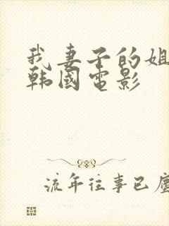 我妻子的姐姐 韩国电影